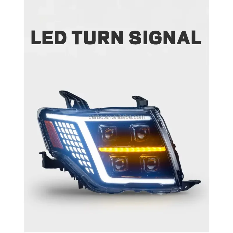 DK Motion LED المصابيح الأمامية لباجيرو V93 ل V97 ل Montero V87 V95 2009-2021 الرسوم المتحركة إشارة ديناميكية