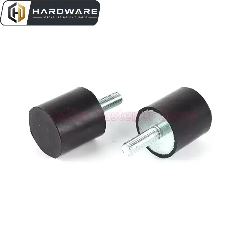 1pcs M3 M4 M5 M6 M8 M10 M12 M16 Male Thread Rubber Shock Absorber Crash Pad Ve-type Damper Anti Vibration Isolation Mount