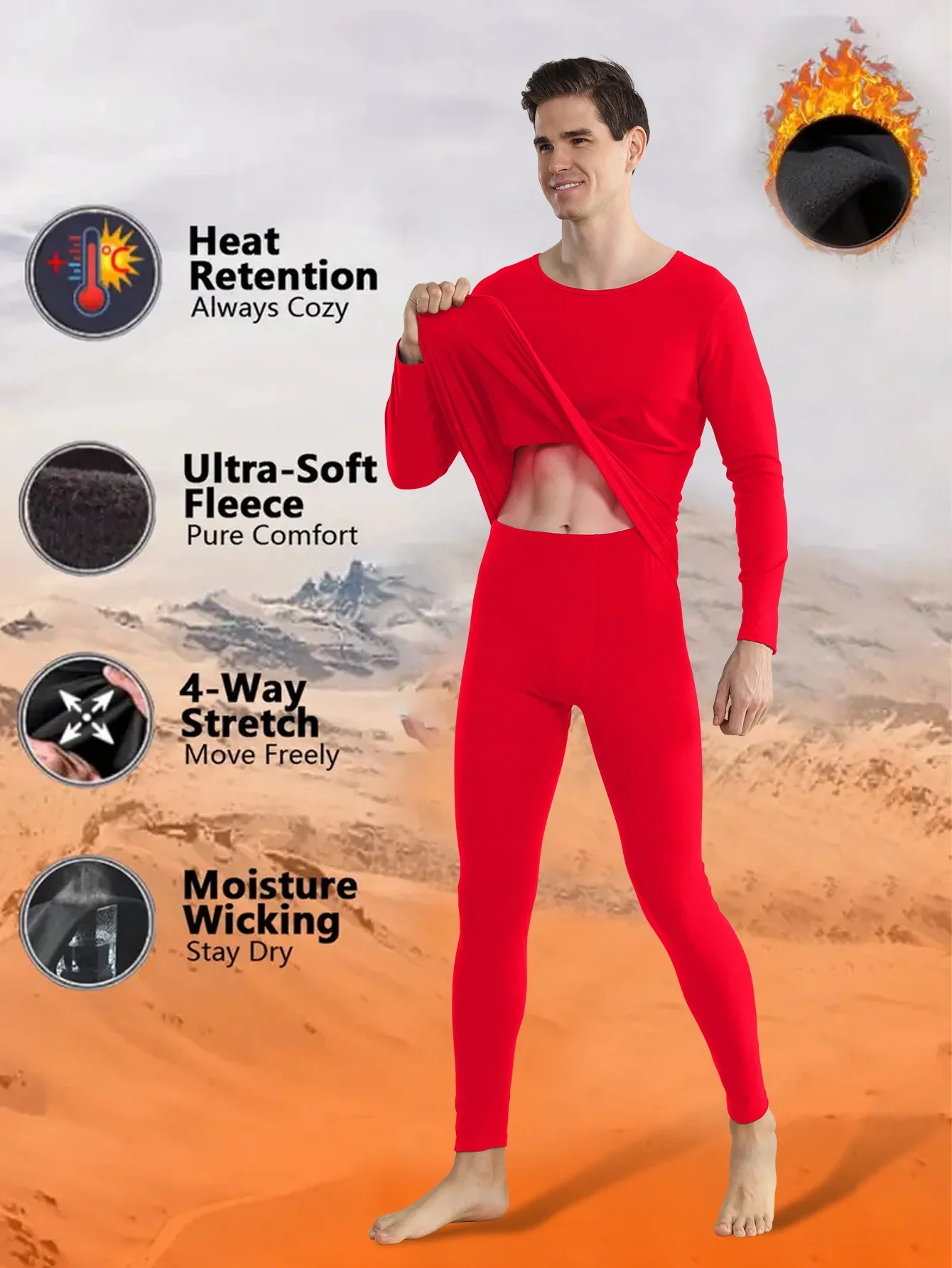 

Hot-selling warm long inner layer, warm and soft, comfortable for exercise without any burden