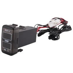 Dual Temperature Display Inside And Outside The Car Dual Temperature Sensor For Toyota Corolla Reiz Prado Prius