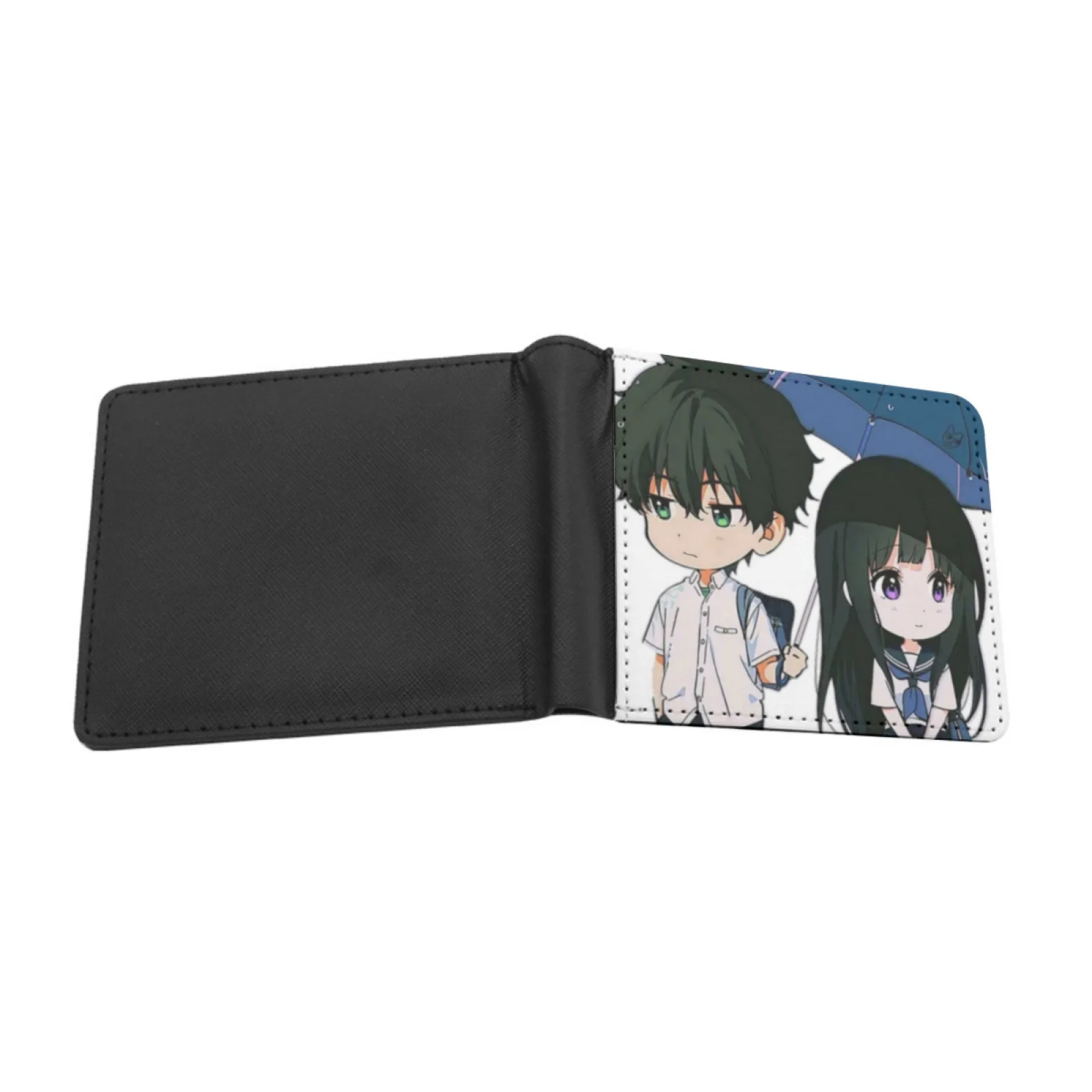 Hyouka Men Wallets Card Man Wallet Short Purse Bi-Fold Personalized Purses Hyouka Oreki Oreki Houtarou Eru Eru Chitanda