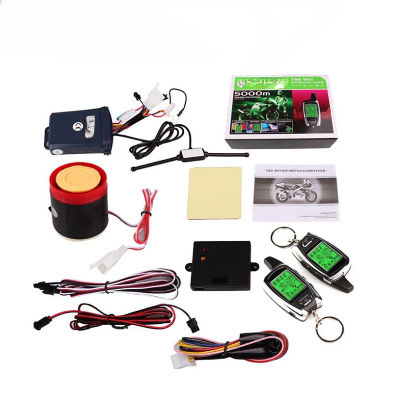 Two-way motorcycle anti-theft device LCD LCD screen alarm remote start