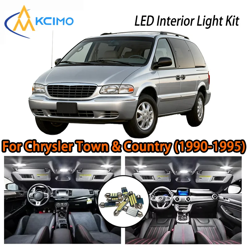 

KCIMO For Chrysler Town & Country (1990-1995) Premium LED Interior Kit - 2 Colors , Quick Installation, Long-Lasting