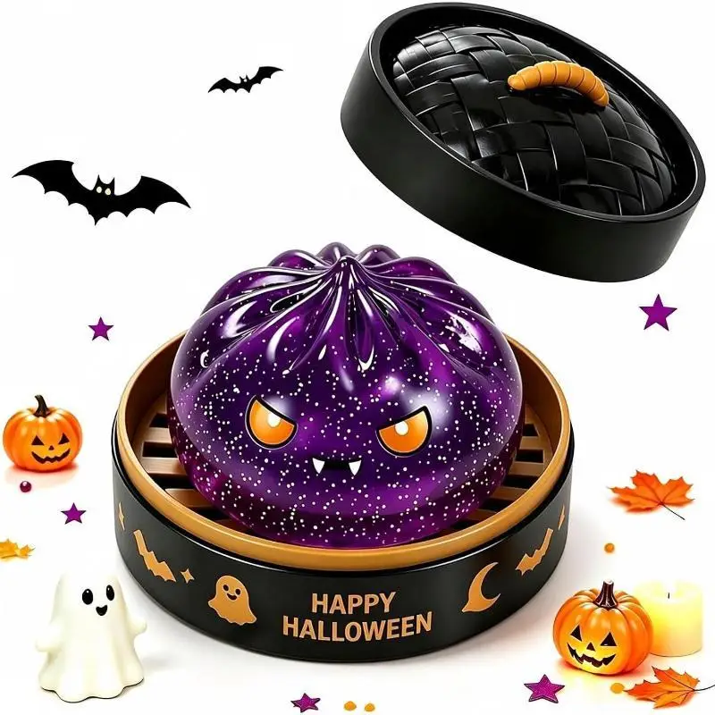 Halloween Buns Pinch Music Soft Non-stick Hand Squeeze Rebound Fun Decompression Simulation Toy