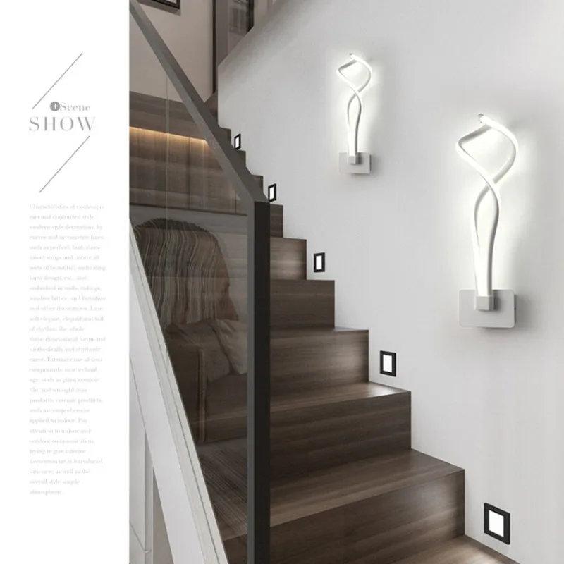 

Modern Creative LED Wall Light Official-website Fixtures Home Appliance Ins Interior Decoration Stair Aisle Bedroom Beside Lamps