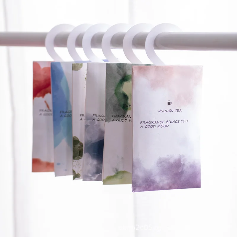 Creative Colorful Sachet for Closet Fresh Floral Scented Paper Sachet Portable Pouch for Car Bedroom Home Fragrance