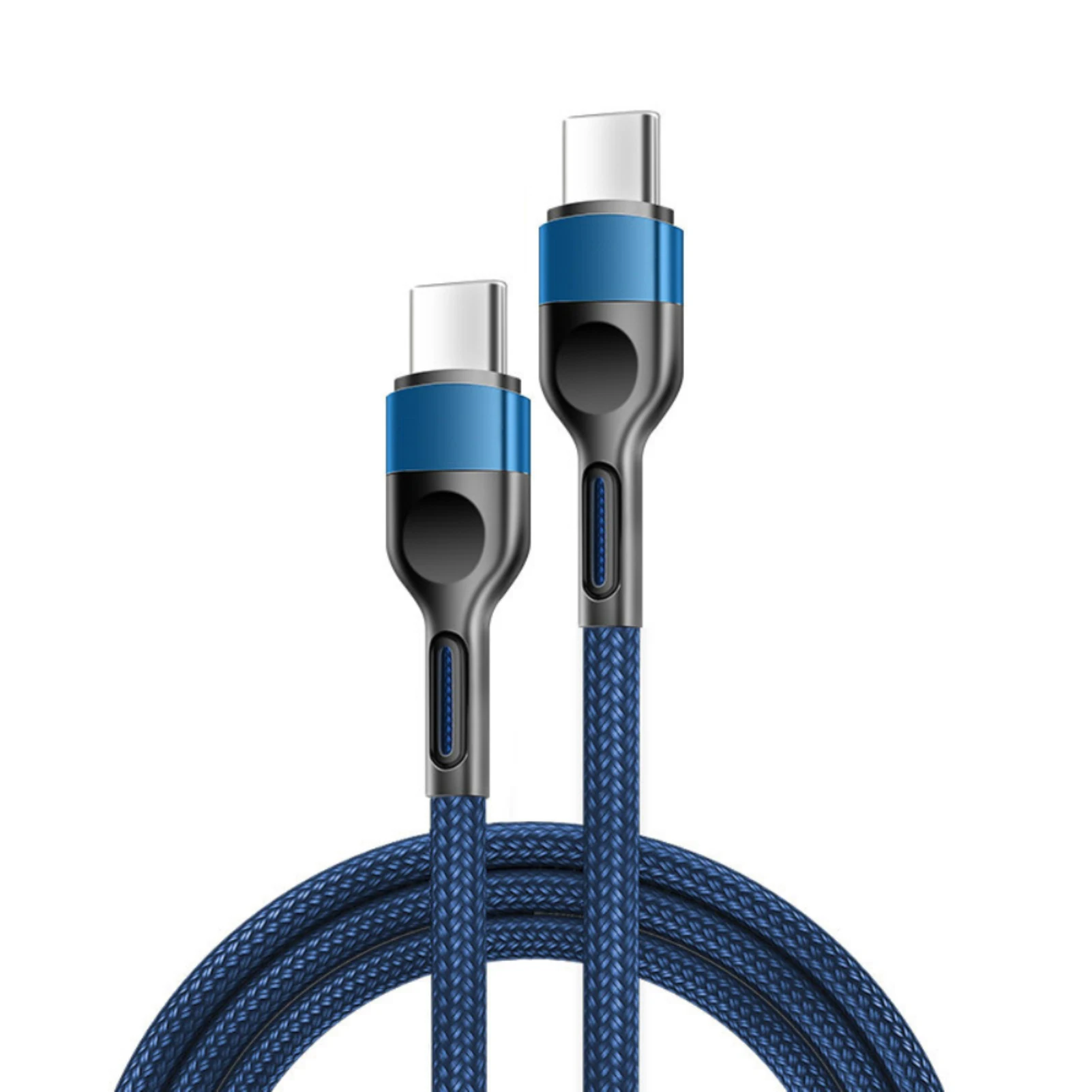 Fast Charging Data Cable 5A 100w Type C to Type C for MackBook Xiaomi iPad Notebook Double USB C to USB C Cable 2m