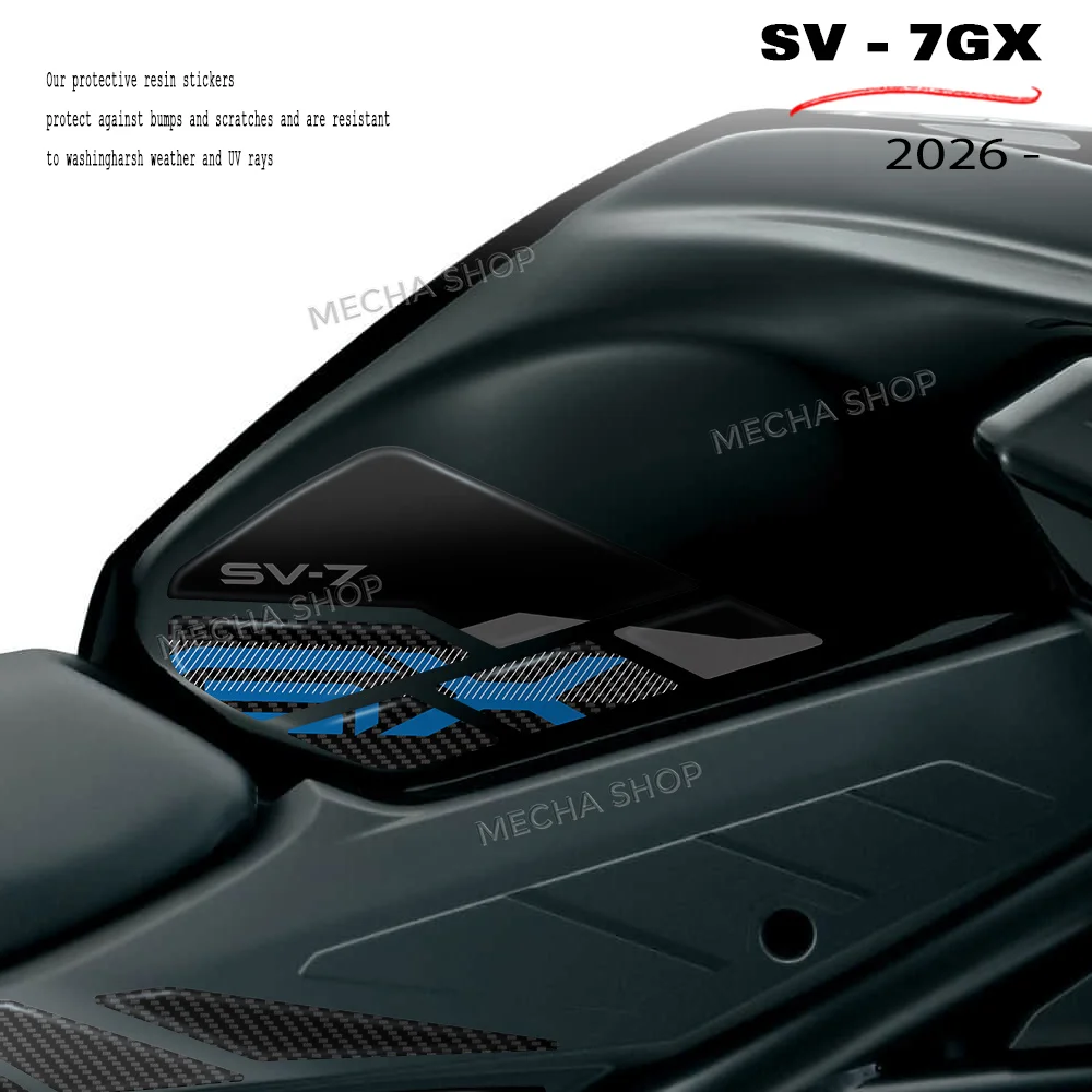 

Накладка на бак для мотоцикла SV 7GX 2026: 3D-стикер из смолы, защитный комплект, аксессуары для мотоциклов