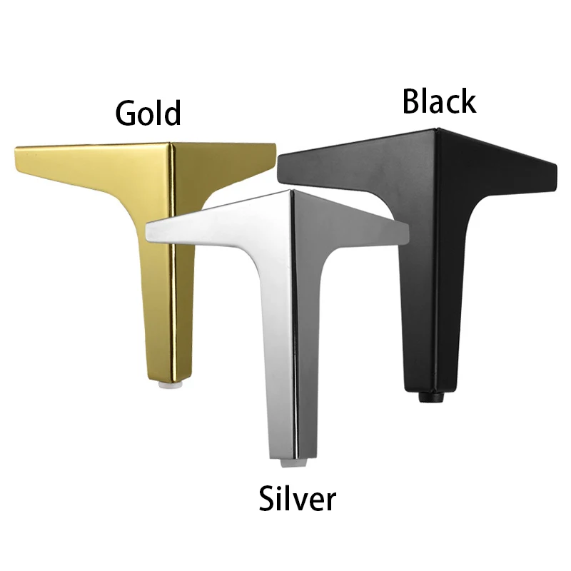 4pcs Black Gold Coffee Table Legs for Metal Furniture Sofa Bed Chair Leg Iron Desk Cabinet To The Dresser Foot Bathroom