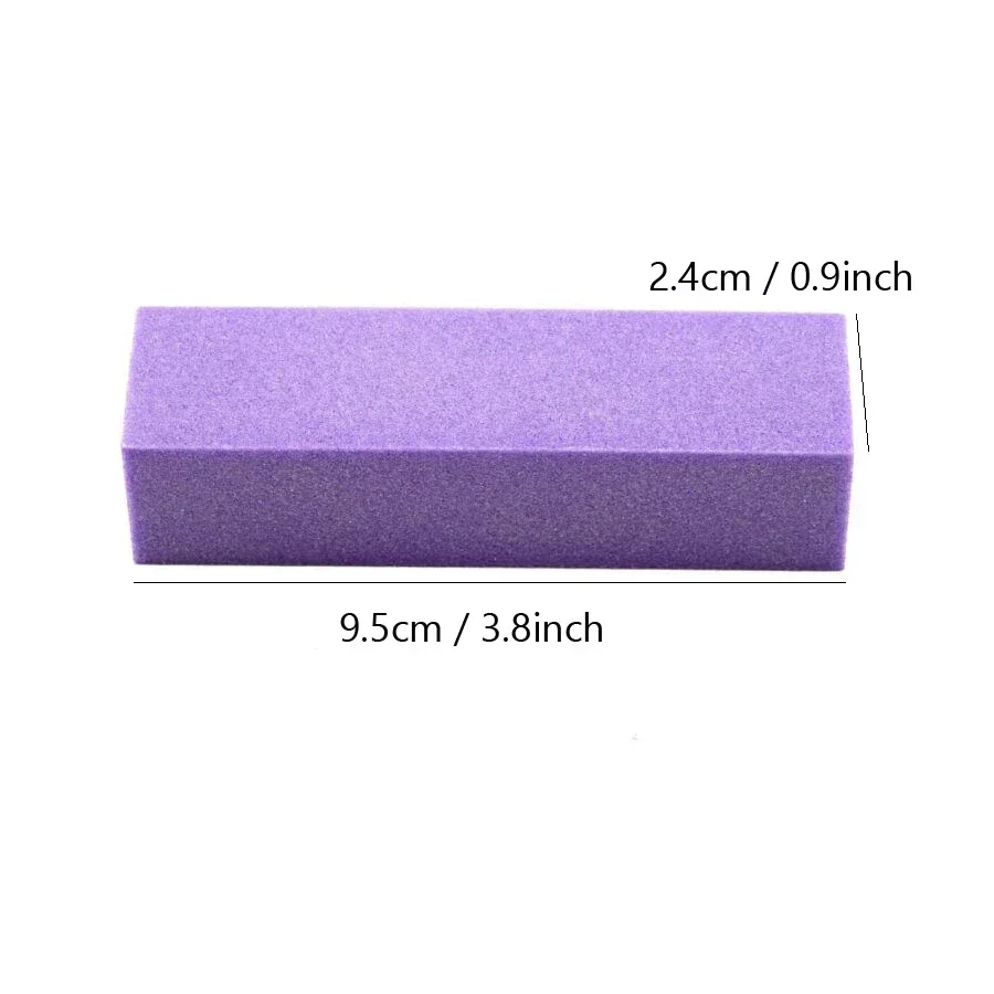 Bloques amortiguadores para uñas, esponja de 4 lados, herramienta de manicura profesional para el cuidado de las uñas acrílicas y naturales, 2 uds.