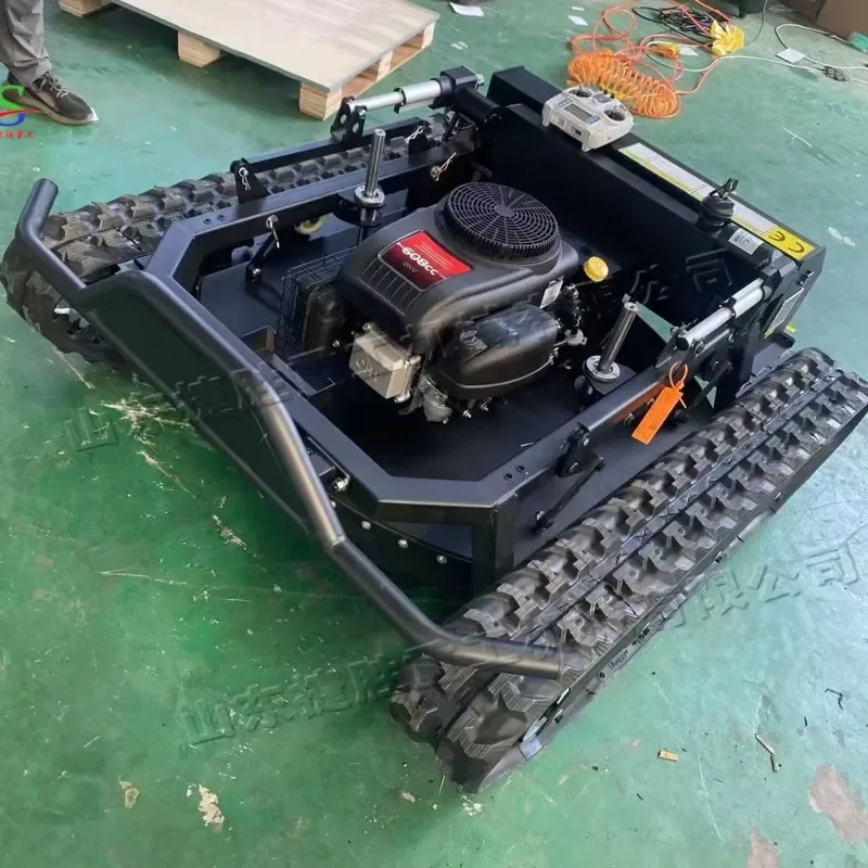 Hot Sale 7.5HP Gas-Powered Tracked Remote-Controlled Lawn Mower 540mm Cutting Width for Orchard/Garden/Wasteland Cutting