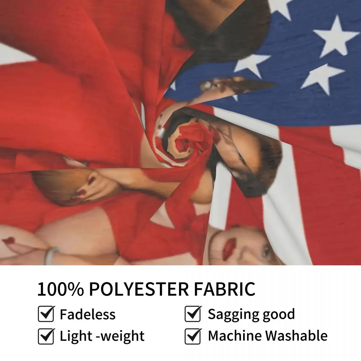 كاتسي العلم Kpop غابرييلا المشارك نسيج صورة معلقة المفروشات غرفة نوم غرفة المعيشة المنزل خلفية القماش الجدار الديكور