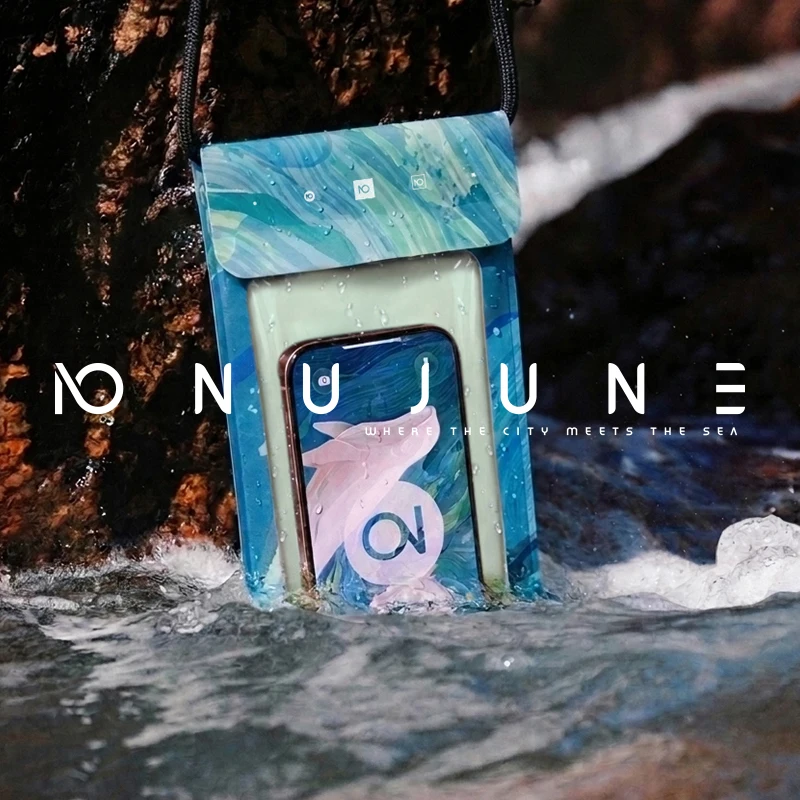 NuJune Phone Case IPX8 Waterproof Suit Under 7 Inches Transparent Bag Hanging Cover Case Swimming Pouch Bag Full Body Protection