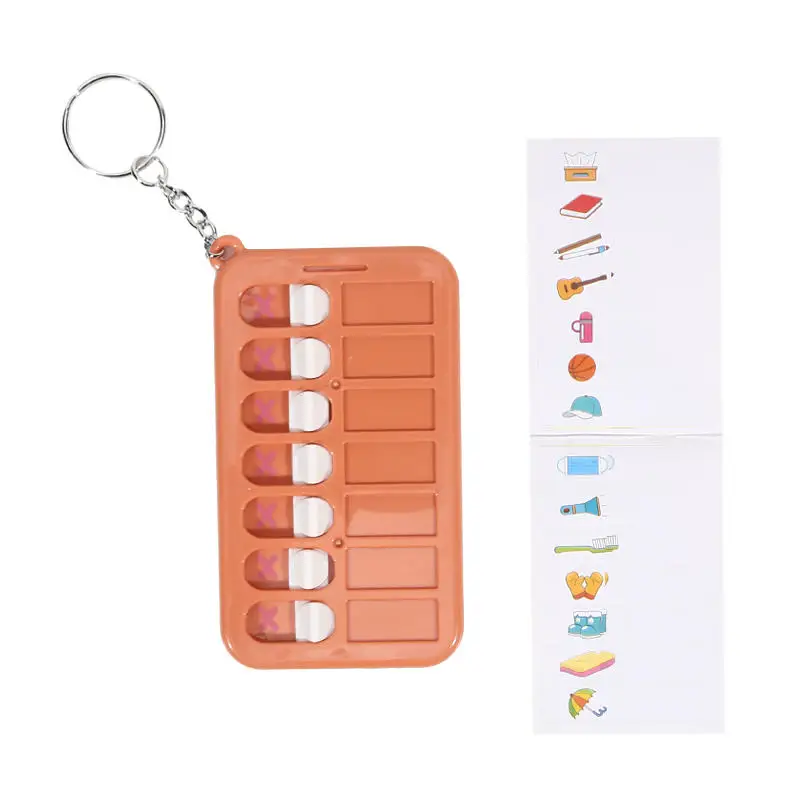 Sleutelhanger Notebook Kinderen Zelfdiscipline Checklist Briefpapier Memobord Leerbenodigdheden Dagboek Memo Notebook Praktisch