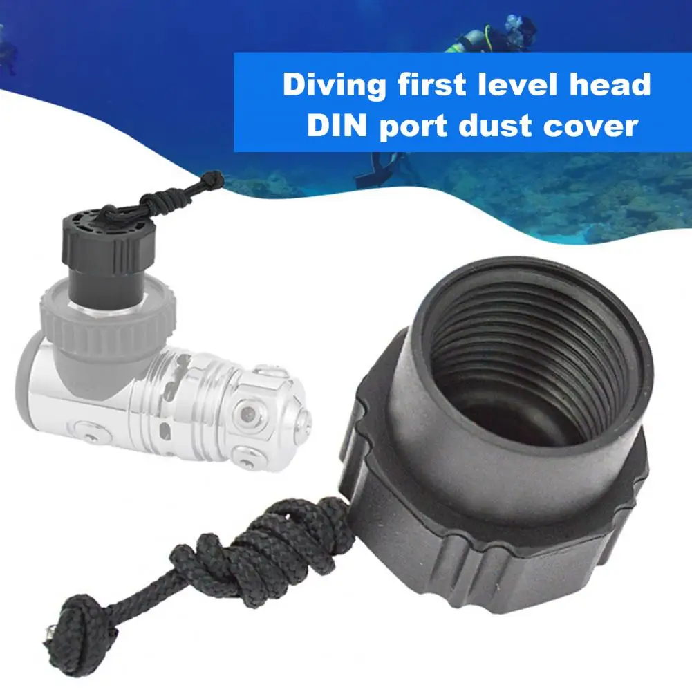 Threaded Interface Diving Gear Protector Dust Cover Durable Threaded Din Tanks Valves Dust Plug Protector Cap with for Dive