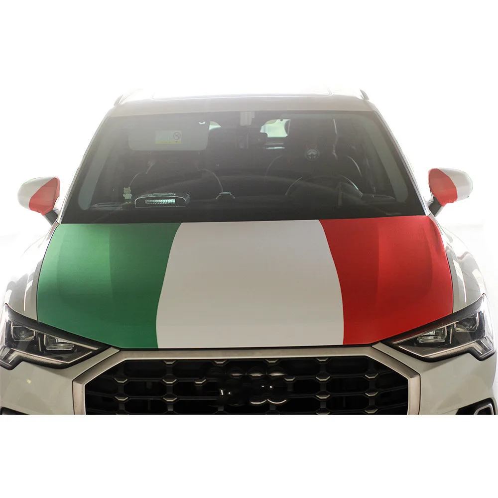 115x155 cm 3.8x4.9ft Italy National Emblem Flag Car Engine Hood Cover National Flag Fabrics For Pickup Truck SUV For Decoration