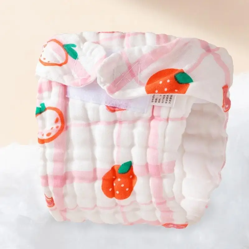 Conjunto fraldas infantis algodão d7yd, 3 peças 5 peças, macias e absorventes, laváveis, design para quatro estações,
