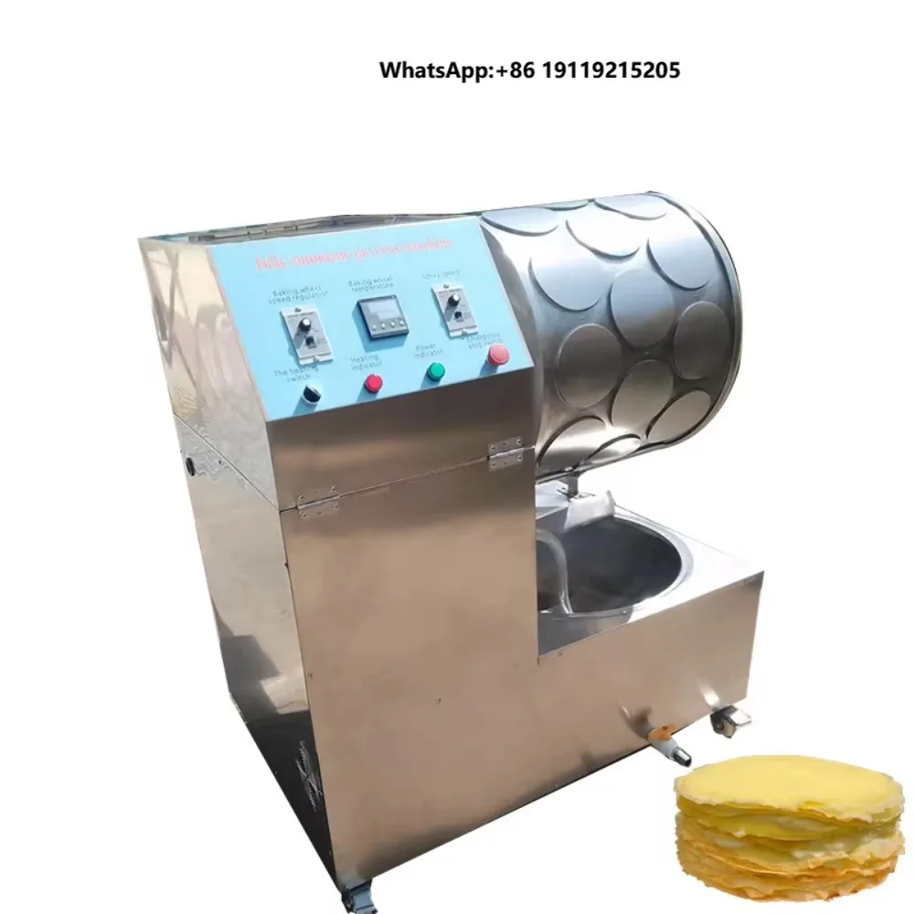 Multifunctional Dough Sheeter Crepe Lumpia Chapati Popiah Spring Roll Sheet Dosa Injera Maker