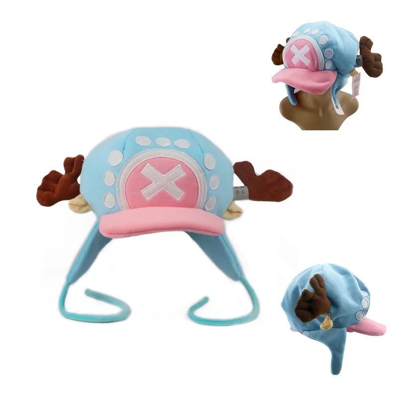 Anime Plush Cap Tony Cosplay Machete Plush Cotton Warm Winter Hat Cartoon Hatgirl Second Generation Chopper Hat Gift Party