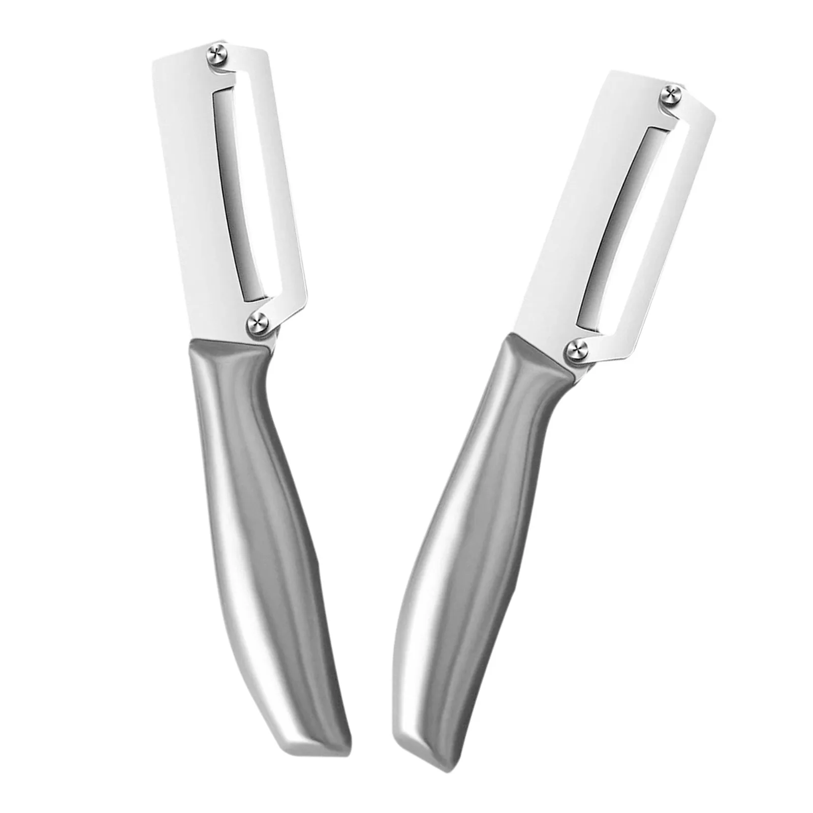 

2pcs Thick Vegetable Peeler Sugarcane Pumpkin Peeling Knife Stainless Steel Blades Kitchen Peeler for Peels Vegetables Fruits