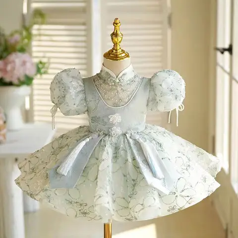 Dreamy Vow J786 Adorable Princess Dress with Embroidery for Kids 1st Toddler Birthday Evening Party Knee Length Ball Gown