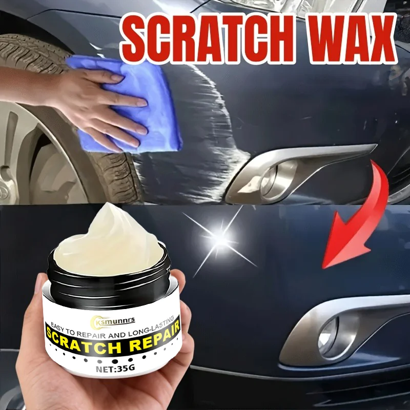 Car Scratch Repair Paste, Abrasive Compound, Universal for All Car Models, Efficient Two-in-One Scratch Removal and Polishing, Q