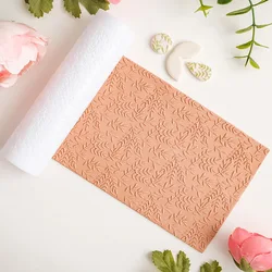 Soft Pottery Earrings Polymer Clay Cutter Roller Wicker/leaf Plant Texture Clay Mold DIY Pendant Jewelry Roller Pottery Tools
