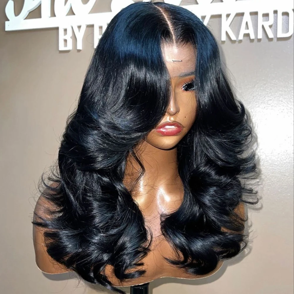 

Накладные парики с волнистыми волосами Loose Body Wave, предварительно прорезанные, с фронтальной частью из кружева 13x4, 13x6, парики из натуральных волос с челкой-шторкой, парики с закрытием из кружева 4x4, 5x5