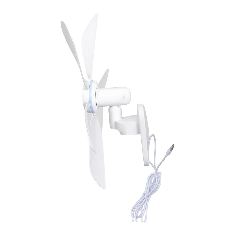 Silent 5V USB Wall Fan for Outdoor Camping and Indoor Use Compact Ceiling Fan for Bathroom Kitchen Garage and Workshop