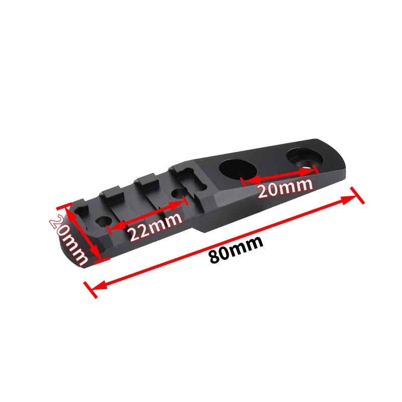 Soporte para linterna táctica, Base CNC de Metal, sistema de riel MLOK KEYMOD Compatible con M300 M600 PLHV2Airsoft, equipo de juego de guerra para caza, pistola de juguete