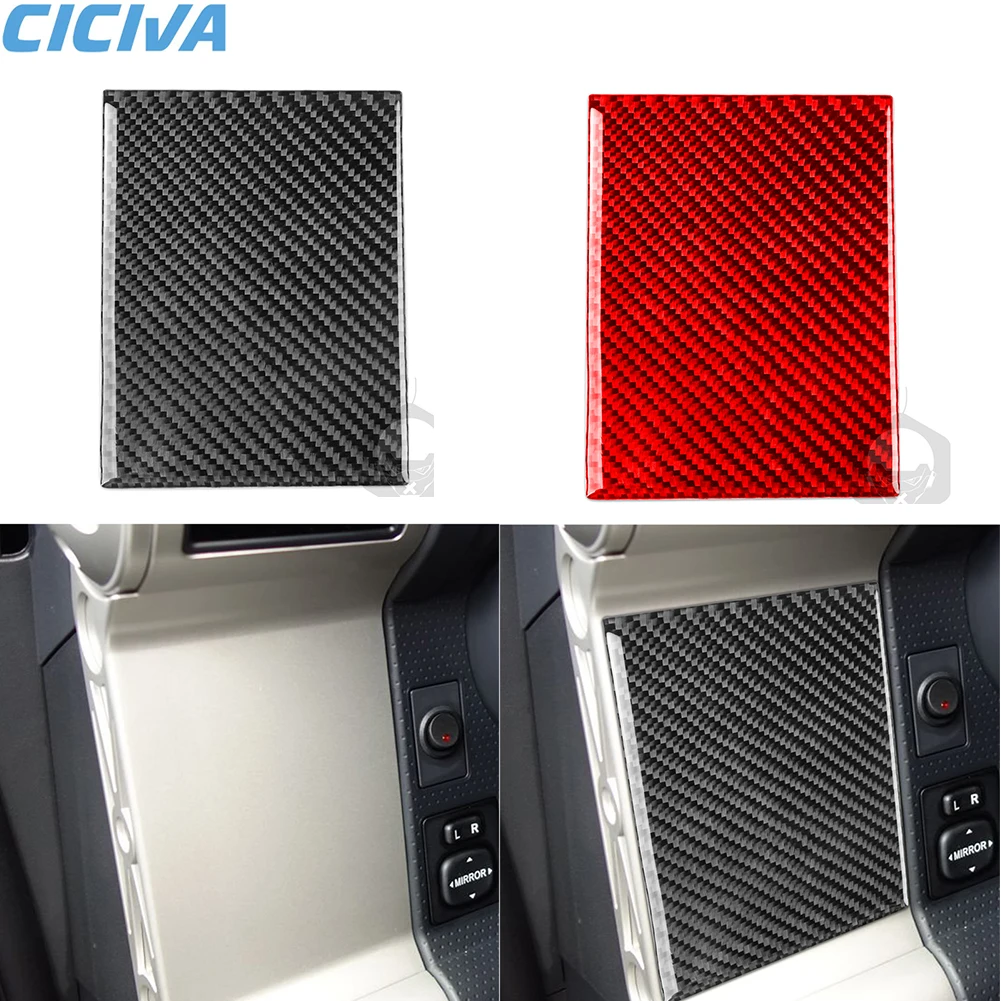 

For Toyota FJ Cruiser 2007-2021 Carbon Fiber Main Drive Decorative Sticker Dashboard Panel Cover Car Interior Accessories