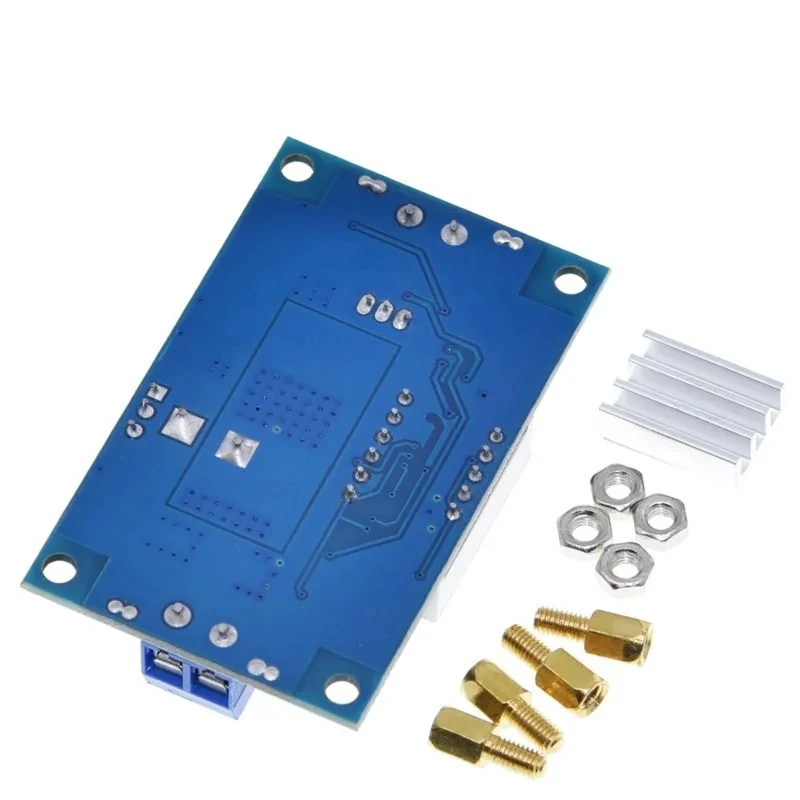 DIY fonte de alimentação ajustável com voltímetro, módulo step-down, XL4015, DC-DC conversor, 5A, 75W, 4.0-38V a 1.25V-36V