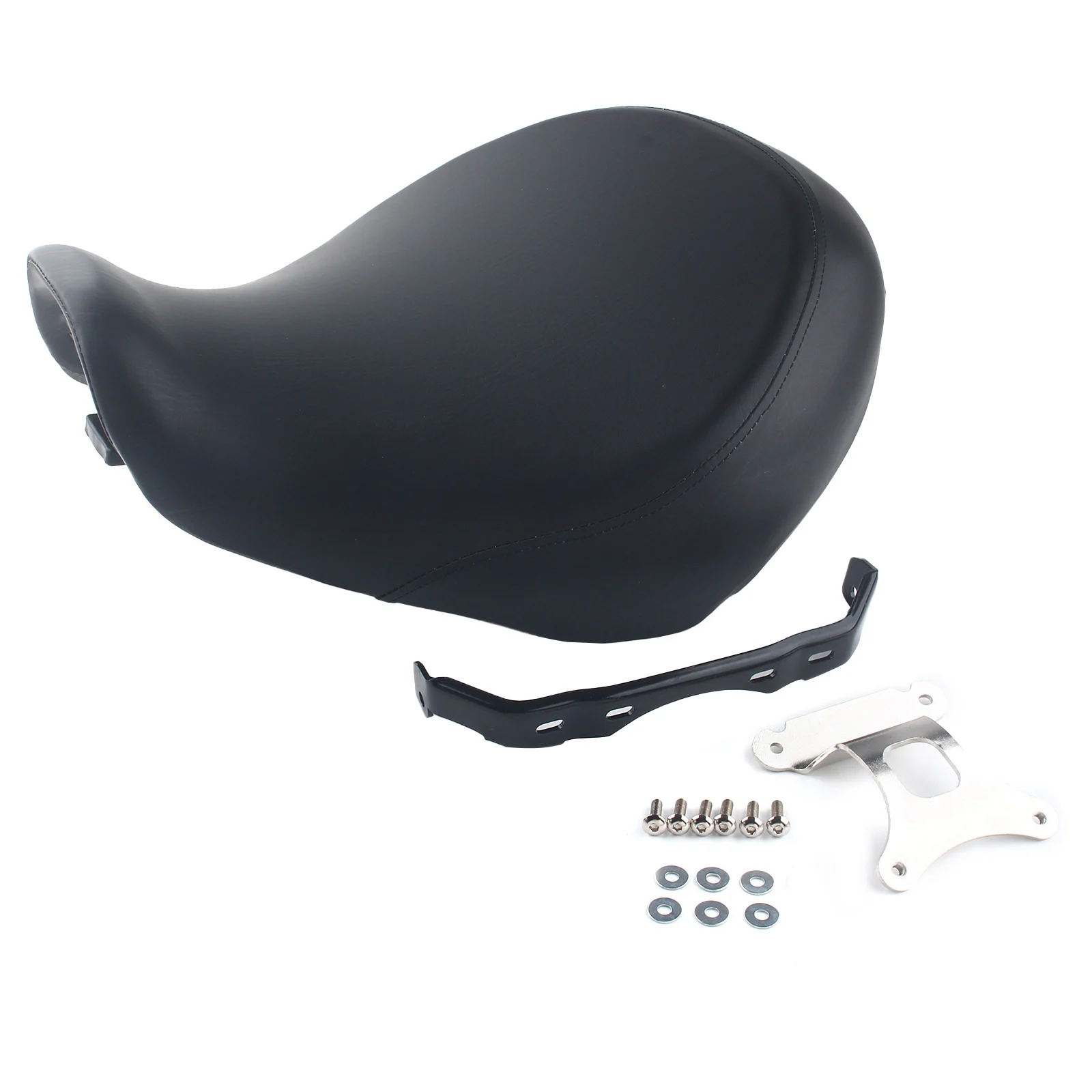 รถจักรยานยนต์ด้านหน้า Rider Seat Fit สําหรับ Honda Shadow Aero 750 VT750C 2004-2024 05 สีดํา