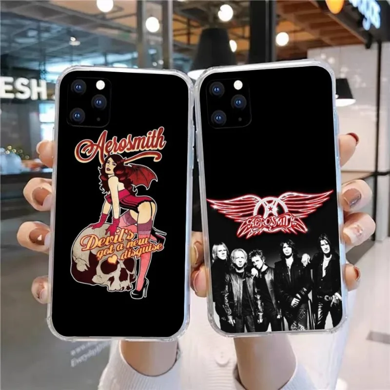 Aerosmith Rock Smart Cell Phone Case for Huawei P50 P40 P30 Pro Mate 40 30 Pro Nova 8 8i Y7P Honor Clear Phone Cover Funda