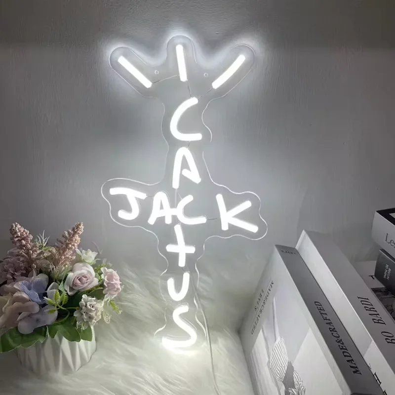 Cactus Jack Neon Signs LED Neon Light for Room/Bar Wall Decor,Gaming Room,Man Cave,Living Room,Personalized Birthday Gifts