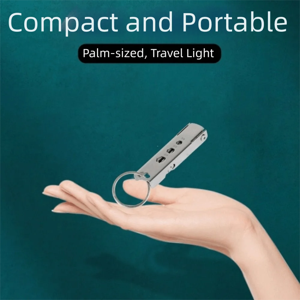 

Stainless Steel Multi-Function Tools Mini Size Nail File Portable Repair Tools Combination Tool Bottle Opener Foldable Multitool