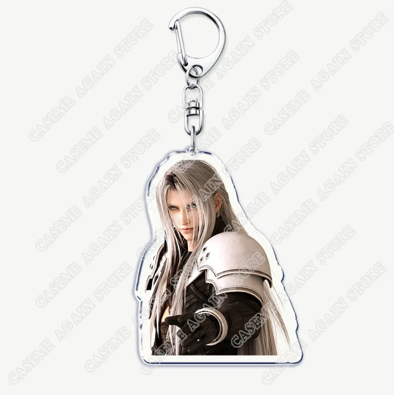 Action Game Keychains for Accessories Key Chain Jewelry Keyrings Cloud Strife Ffvii Tifa Sephiroth Vincent Valentine Fans Gifts - view 4