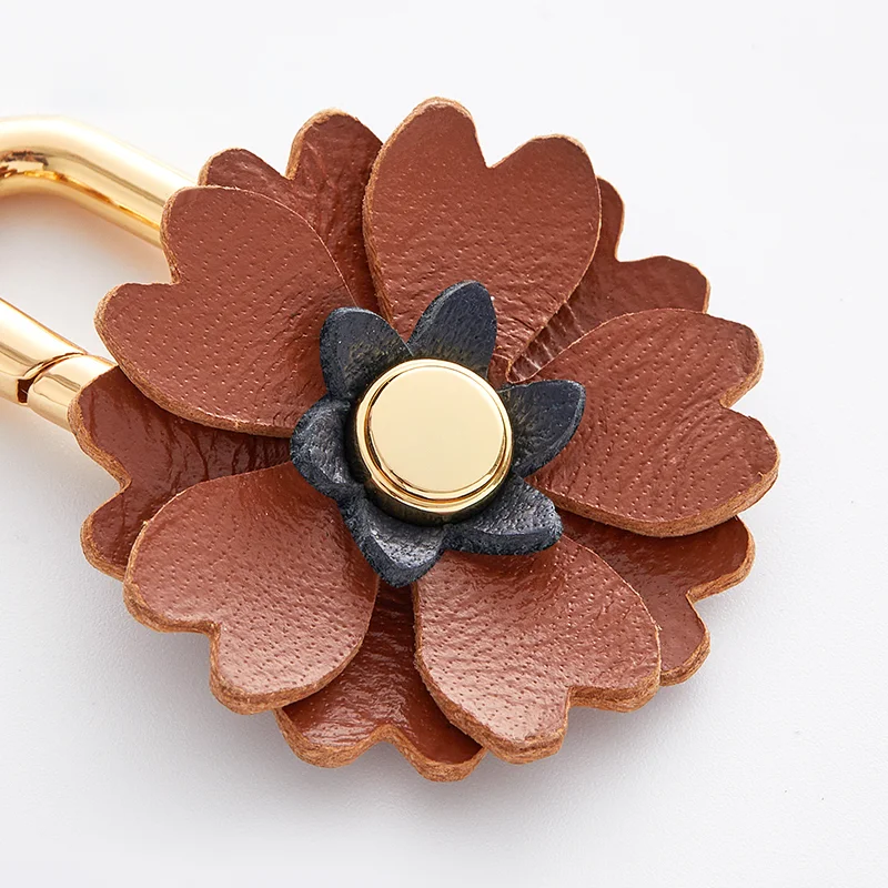 Leather Flower Bag Charm for Women Bag Fashion High-End Exquisite Workmanship Bag Decoration Bag Accessories