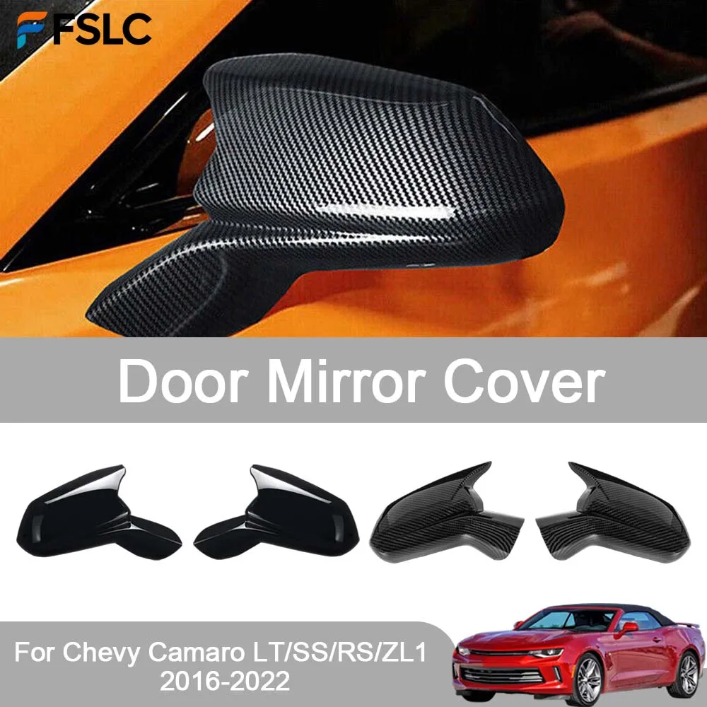 Car Decoration Door Mirror Cover For Chevy Camaro LT/SS/RS/ZL1 2016-2022 Car Styling Stickers Upgrade Modify A Car
