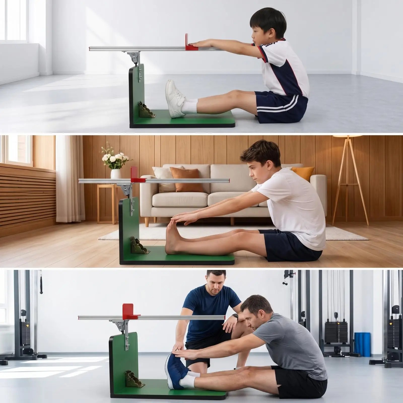 Folding Training Tester Compact Flexibility Tester Sit and Reach Meter for Physical Education Workout