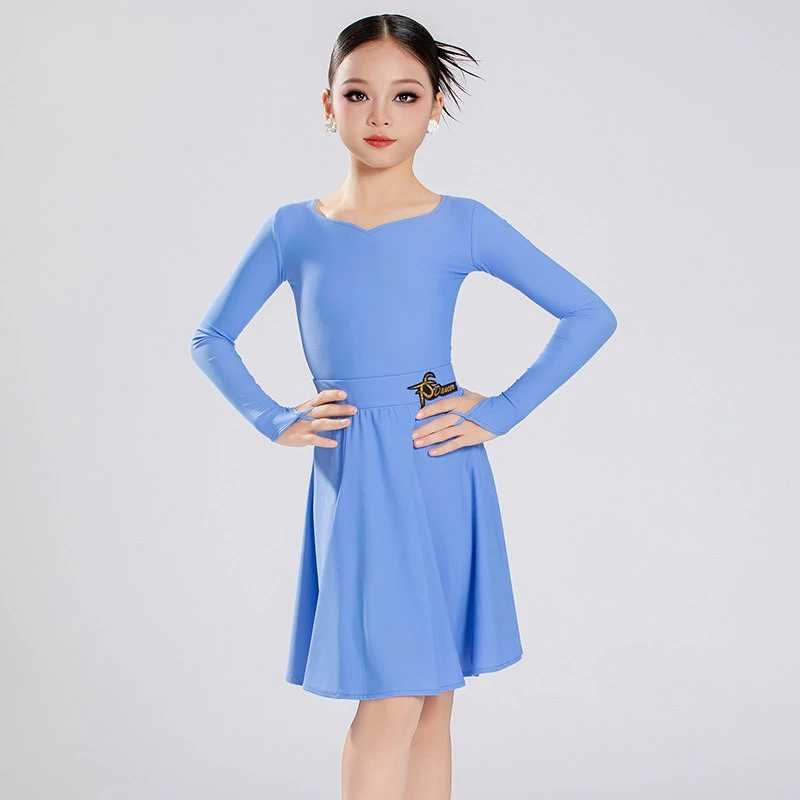 Latin Dance Competition Clothes Girls Professional High-End Latin Dance Costumes 6 Colors Children\'S Performance Wear SL4534