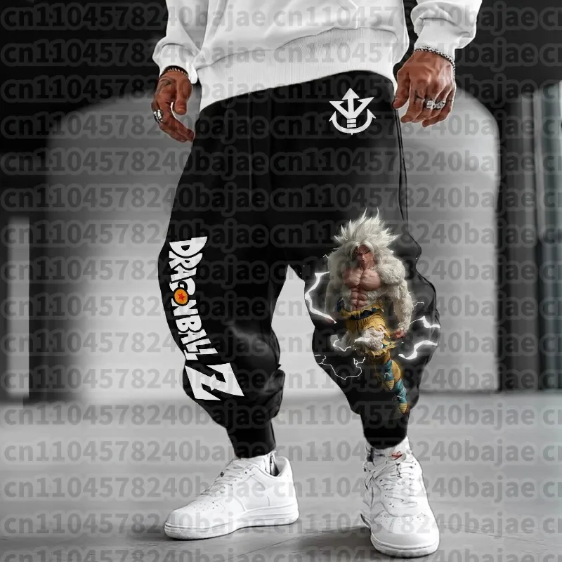Dragon Ball Z Anime Graphic Men Jogger Pants Loose Fit Streetwear Casual Sweatpants Elastic Cuff Spring Autumn Hip Hop Trousers