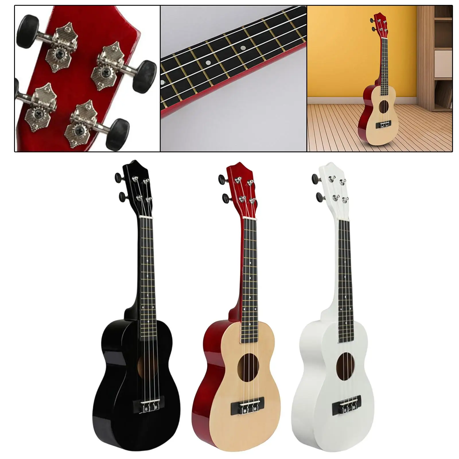 

Ukulele Guitar Toy 4 Strings String Guitar Ukulele Skill Improving Musical Instrument for Teens Boys Girls Adults Holiday Gifts