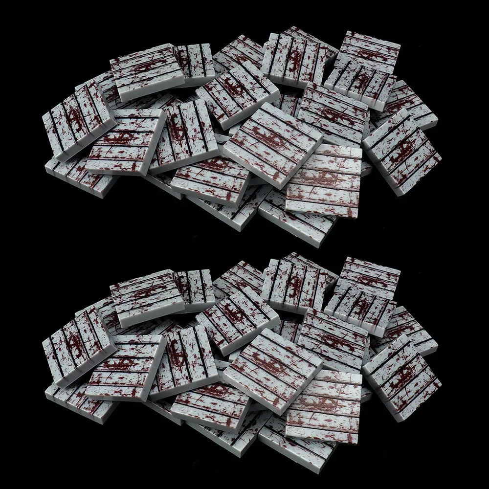 MOC 10PCS 3068 Scena Compatibile Bordo di Corrispondenza Mattoni Ruggine Pavimento Modello Stampato Building Block Giocattolo Adulti Ragazzi Regalo di Festa