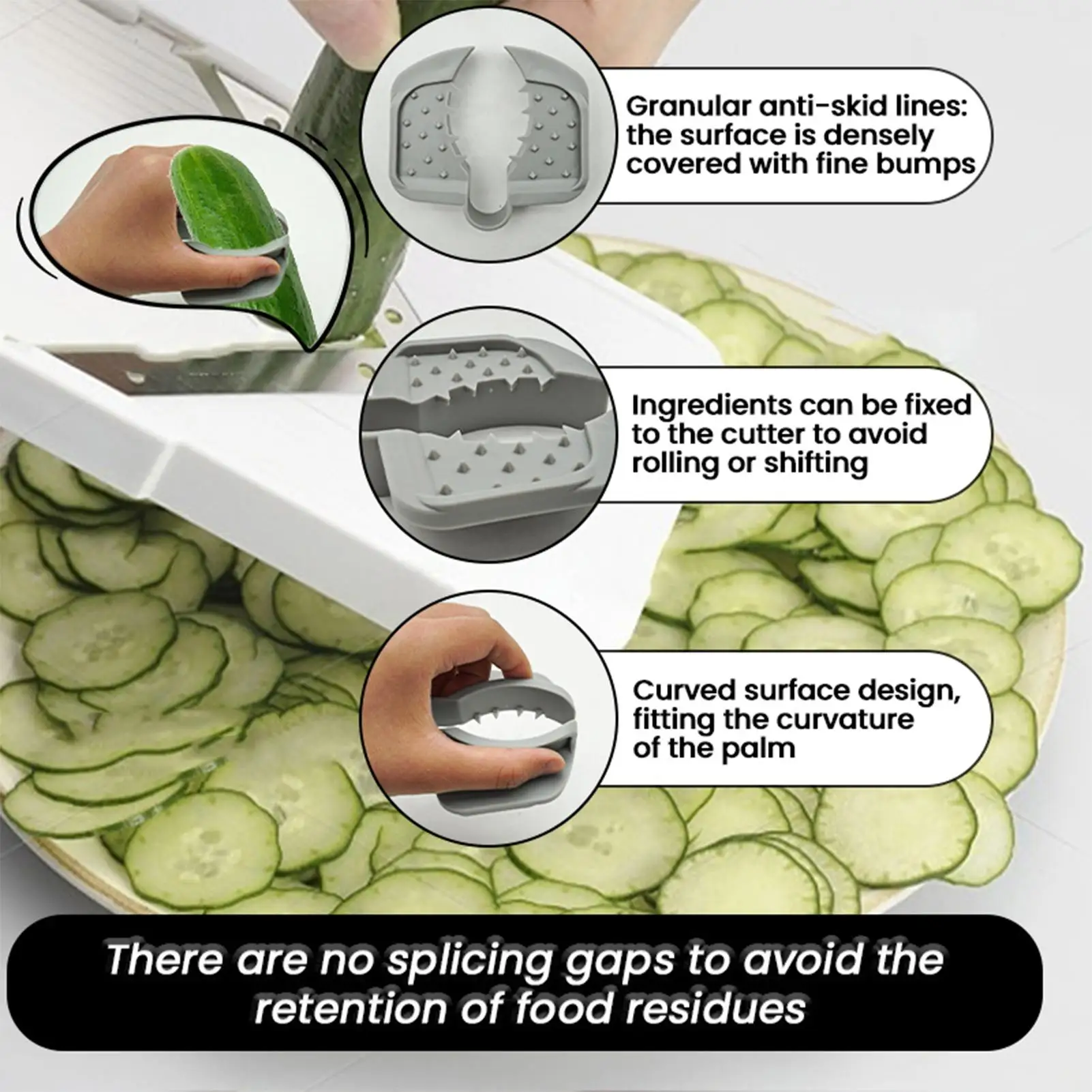 Finger Guards for Cutting Food Non Slip Protective Guard for Mandoline Slicer Vegetable Slicing Shredding Chopping for Beginner