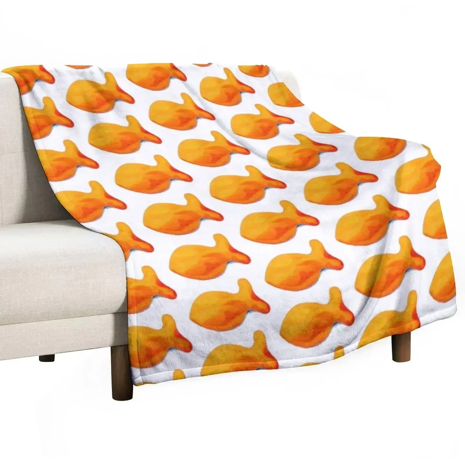 

Goldfish Throw Blanket Faux Fur Soft Warm Blanket for Bed