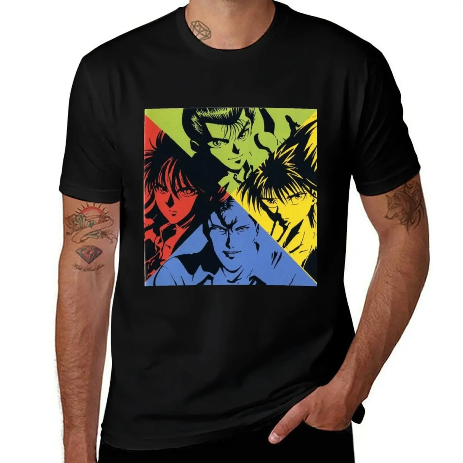 

Anime Yu Yu Hakusho T-Shirt cheap stuff korean fashion kawaii clothes Men's t-shirts