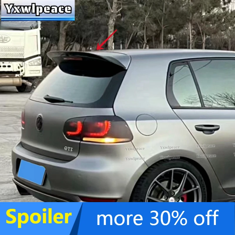 

Rear Roof Spoiler Wings For VW Volkswagen Golf 6 MK6 VI GTI R20 2010-2013 ABS Plastic Rear Trunk Lip Spoiler Car Accessories