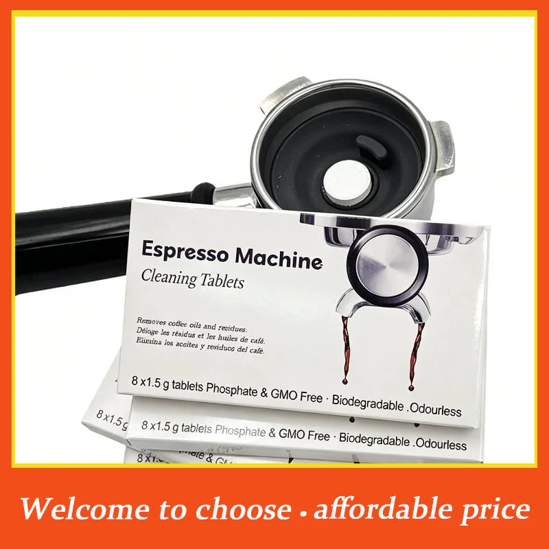 {}8Pcs/set Coffee Machine Espressos Device Descaler Tabs Espressos Machine Cleaning Tablets Cleaner Descaler Tablets For Home