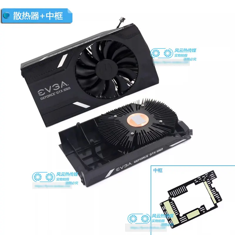 

Новый охладитель радиатора для видеокарты EVGA GTX1060 6G 3G ITX